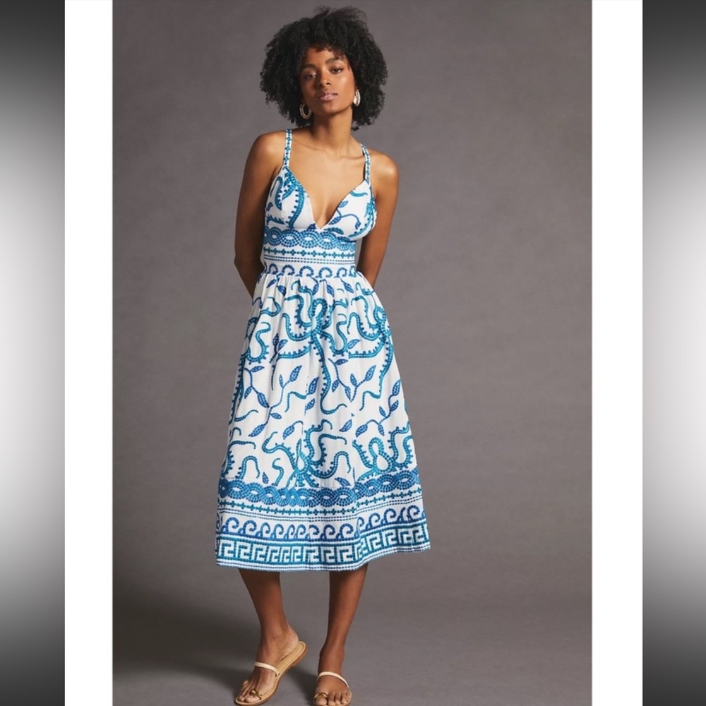 Anthropologie Maeve Seaside MIDI Sundress